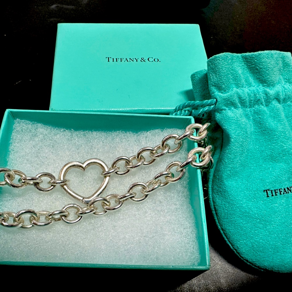 Tiffany's heart clasp necklace
